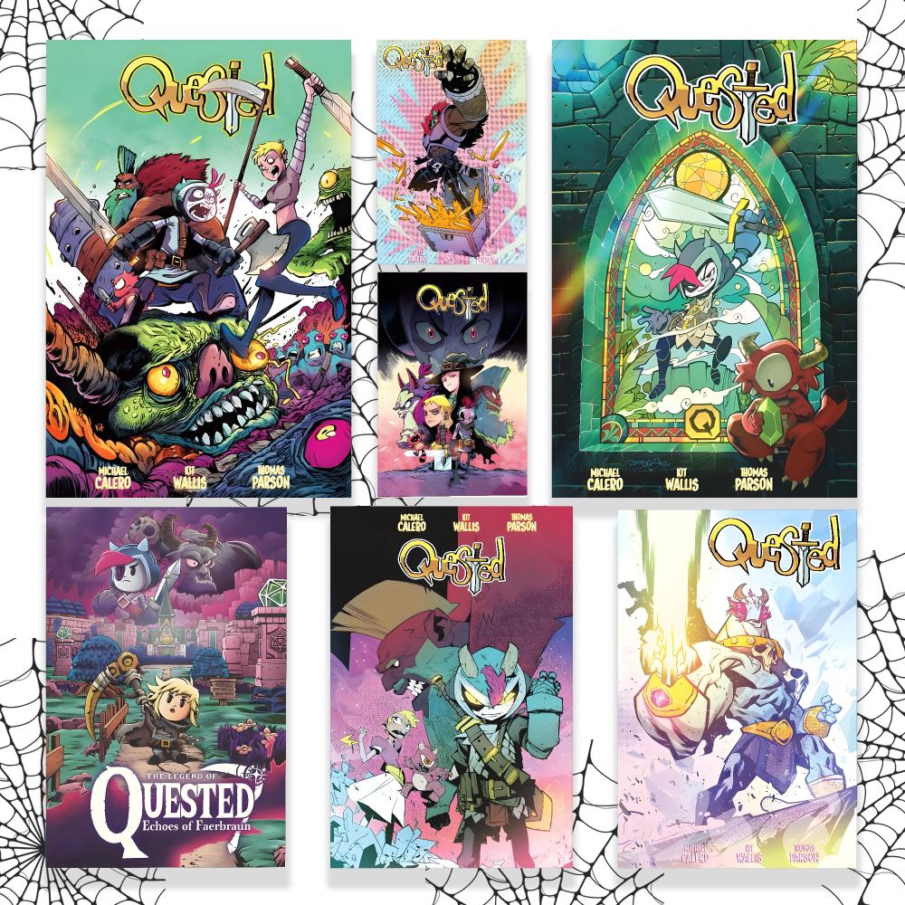 Office Quest - Poster Seni Dinding Grafis Brand Quested,