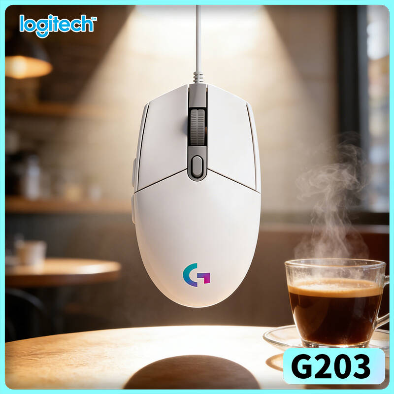 Logitech Mouse G203 - Logitech G203 Mouse Gaming Berkabel Pencahayaan