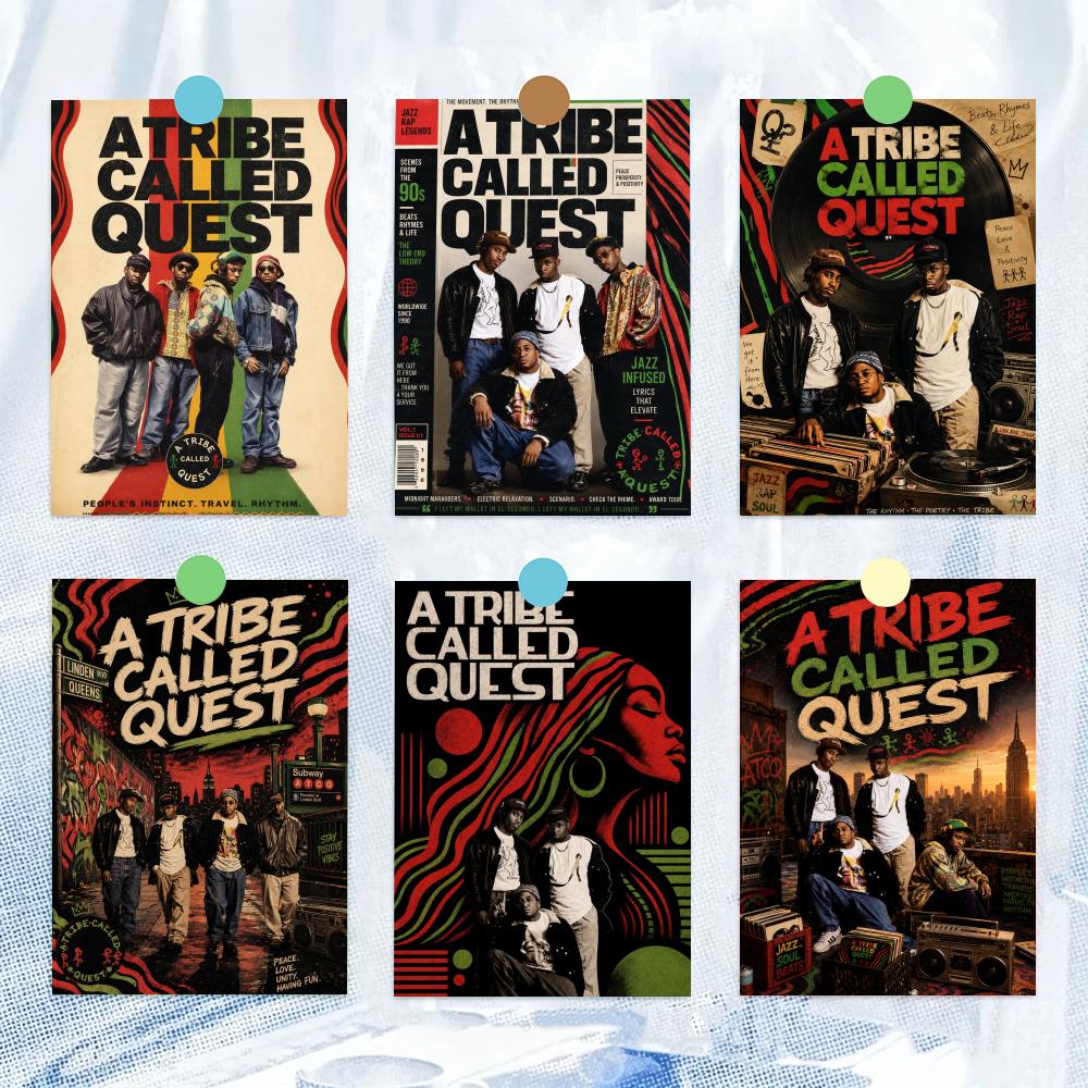 Office Quest - Poster Seni Dinding Bergaya Artistik Band