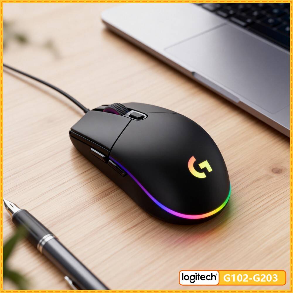 Logitech Mouse G203 - Mouse Gaming Logitech G203 8000 DPI