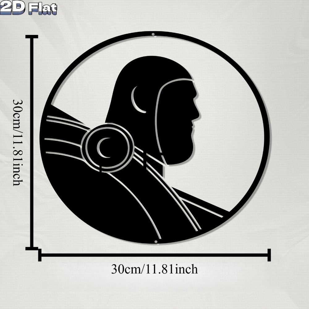 Seni Dinding Aluminium Robot M - Tech Office Wall Decor ulasan dan harga
