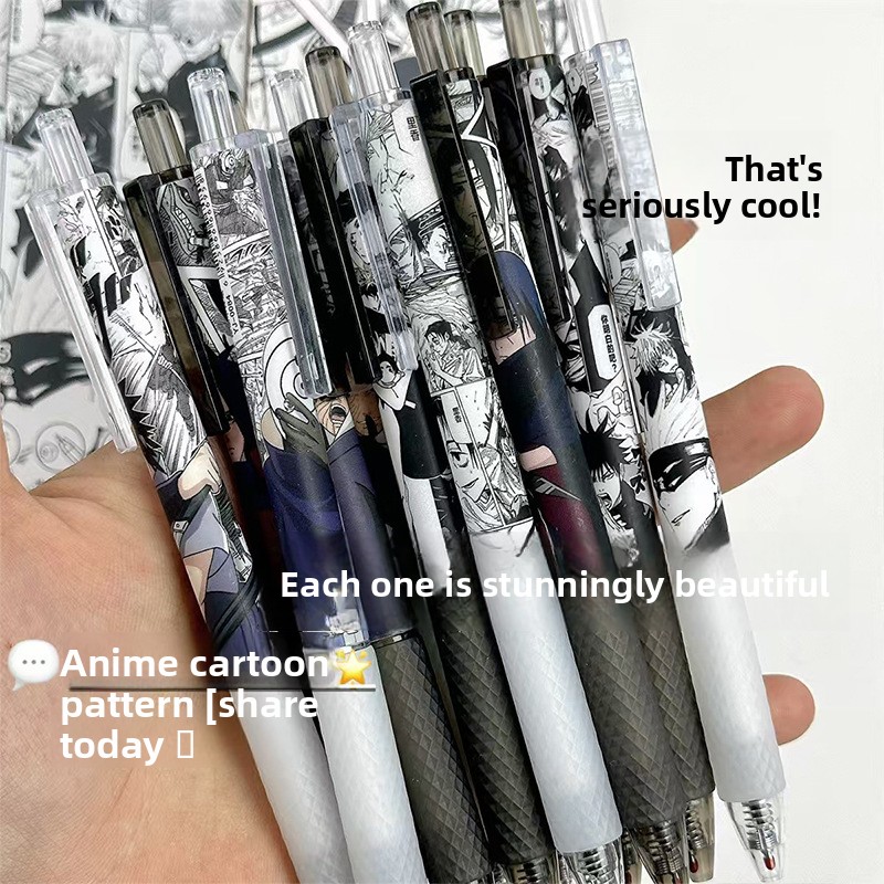 Pulpen Gel Anime Naruto Cetak  - Office Tech Accessories ulasan dan harga