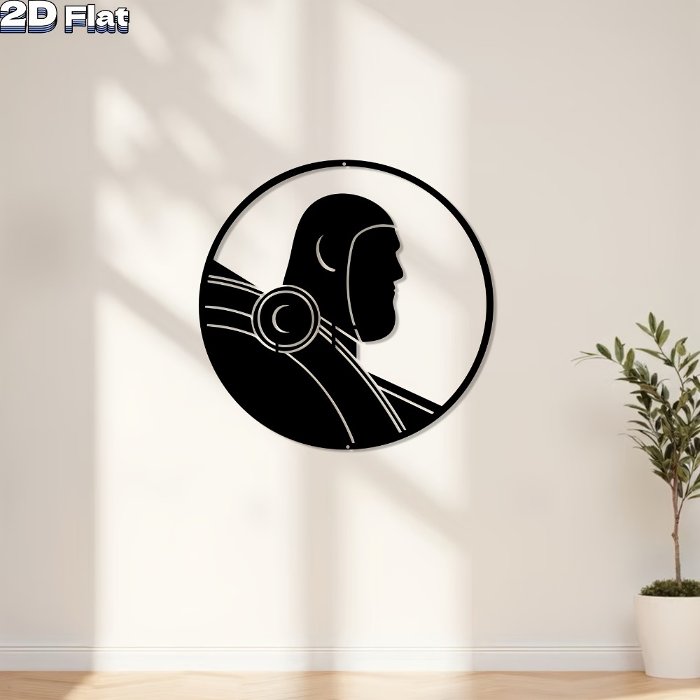 1pc Seni Dinding Plat Aluminiu - Tech Office Wall Decor ulasan dan harga
