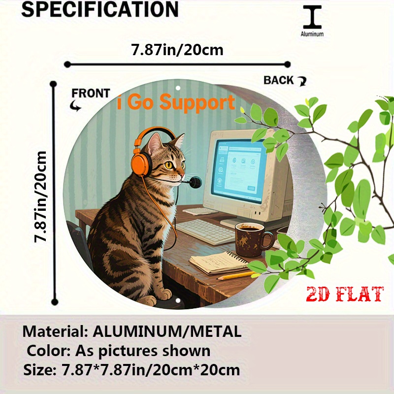 CIFBUY 2D Flat Funny Tech Supp - Tech Office Wall Decor ulasan dan harga