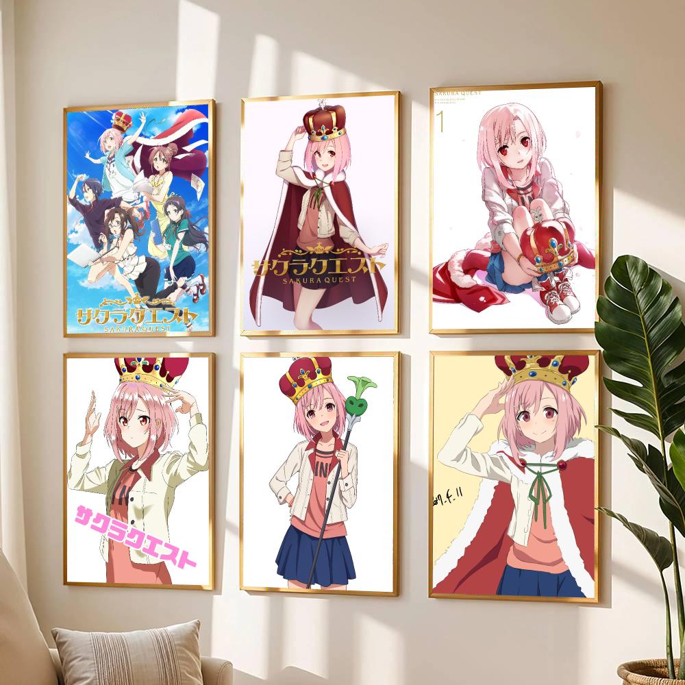 Poster Anime S-Sakura Quest-T, - Office Quest ulasan dan harga
