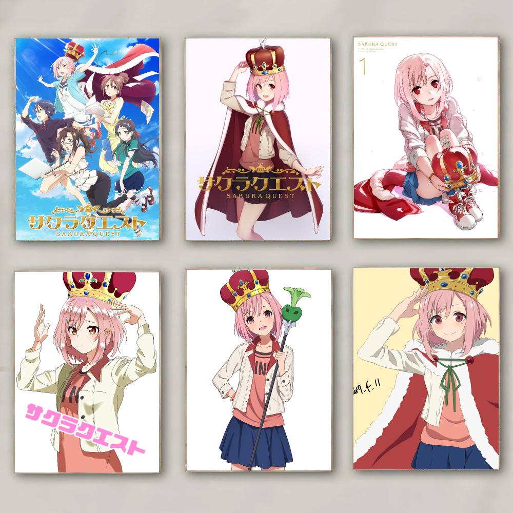 Poster Anime S-Sakura Quest-T, - Office Quest ulasan dan harga